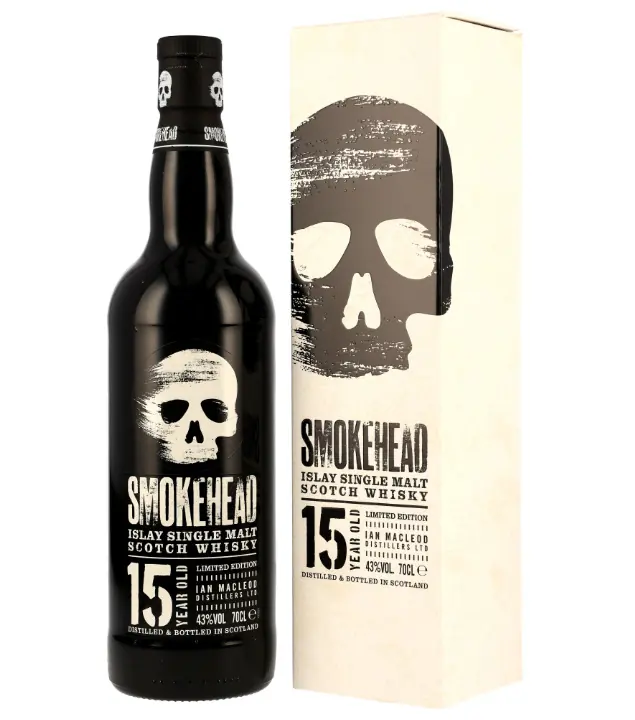 Smokehead 15 Years Old Islay Single Malt Scotch Whisky / 43 % vol / 0,7 Liter-Flasche