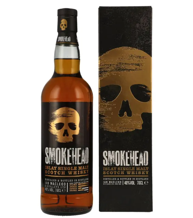 Smokehead Islay Single Malt Scotch Whisky Smokehead Peated New Release 2018 / 40 % vol / 0,7 Liter-Flasche in Geschenkdose