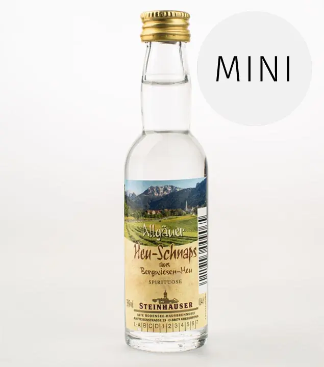 Steinhauser: Heuschnaps "Allgäuer" / 38% Vol. / 0,04 Liter-Flasche