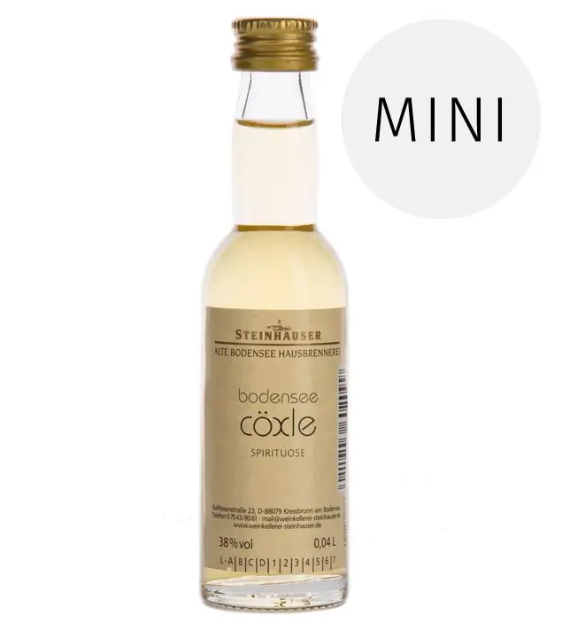 Steinhauser: Bodensee Cöxle Apfelbrand / 38% Vol. / 0,04 Liter-Flasche