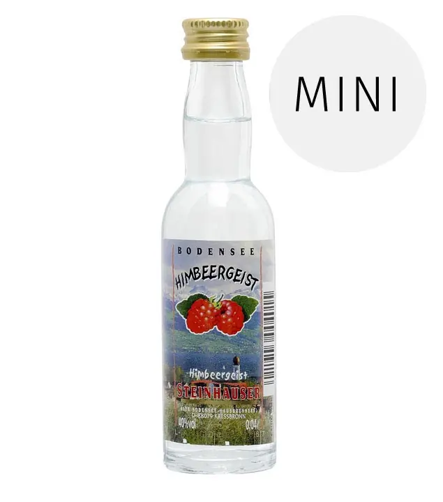 Steinhauser: Bodensee Himbeergeist / 40% Vol. / 0,04 Liter-Flasche