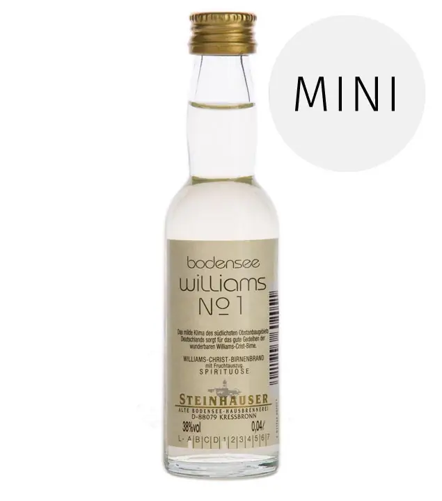 Steinhauser: Bodensee Williams No 1 / 38% Vol. / 0,04 Liter-Flasche