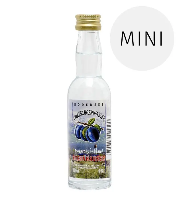 Steinhauser: Bodensee Zwetschgenwasser / 40% Vol. / 0,04 Liter-Flasche