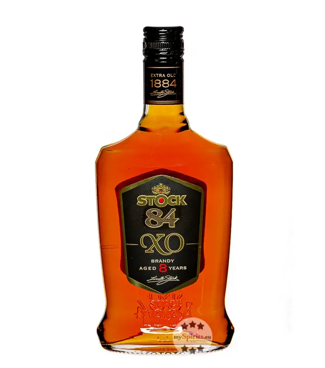 Stock 84 XO Brandy Aged 8 Years Geschenkset mit 2 Gläsern / 40 % Vol. / 0,7 Liter-Flasche