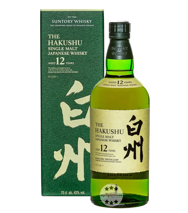 Suntory Whisky The Hakushu 12 Jahre Single Malt Japanese Whisky / 43 % Vol. / 0,7 Liter-Flasche in Geschenkbox