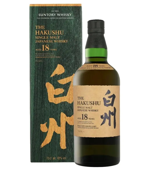 Suntory The Hakushu 18 Jahre Single Malt Japanese Whisky / 43 % vol / 0,7 Liter-Flasche - WHISKY CLUB