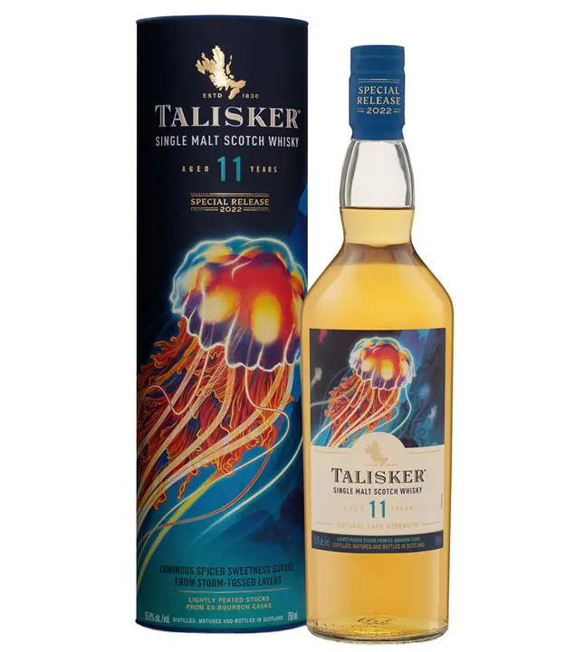 Talisker 11 Years Single Malt Whisky Special Release 2022 / 55,1 % Vol. / 0,7 Liter-Flasche in Geschenkdose