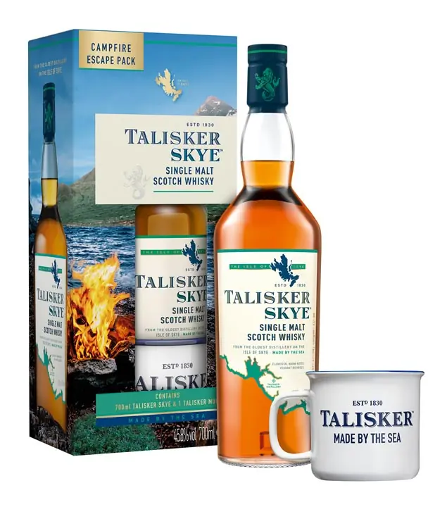 Talisker Skye Single Malt Scotch Whisky Geschenkset mit Mug / 0,7 Liter-Flasche in Geschenkbox