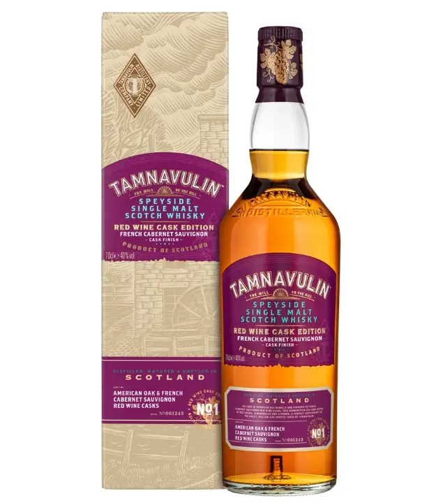 Tamnavulin Red Wine Cask Speyside Single Malt Scotch Whisky / 40 % vol / 0,7 Liter-Flasche