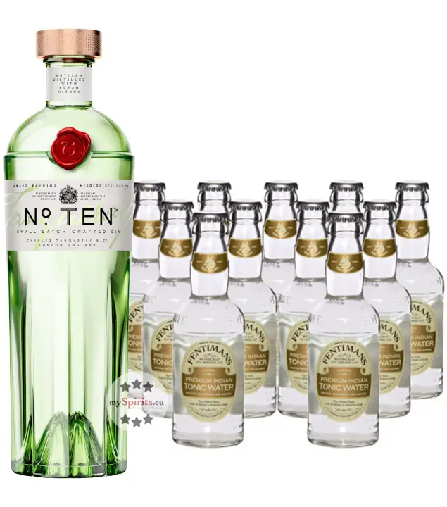 Tanqueray Gin (47,3% Vol., 0,7L) & 11x Fentimans Tonic (0,2L) inkl. 2,75€ Pfand