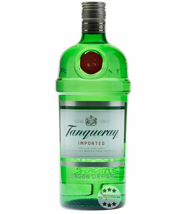Tanqueray London Dry Gin Imported – Der Klassiker für Martini & Co / 47,3 % Vol. / 1,0 Liter-Flasche