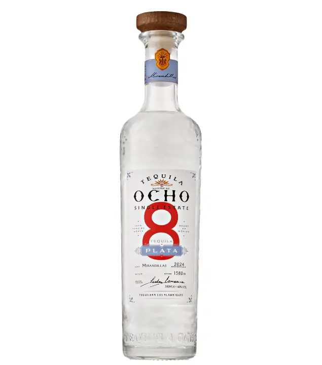 Tequila Ocho Plata / 40 % vol / 0,5 Liter-Flasche