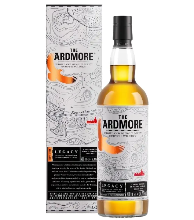 The Ardmore Legacy Highland Single Malt Scotch Whisky / 40 % Vol. / 0,7 Liter-Flasche in Geschenkdose