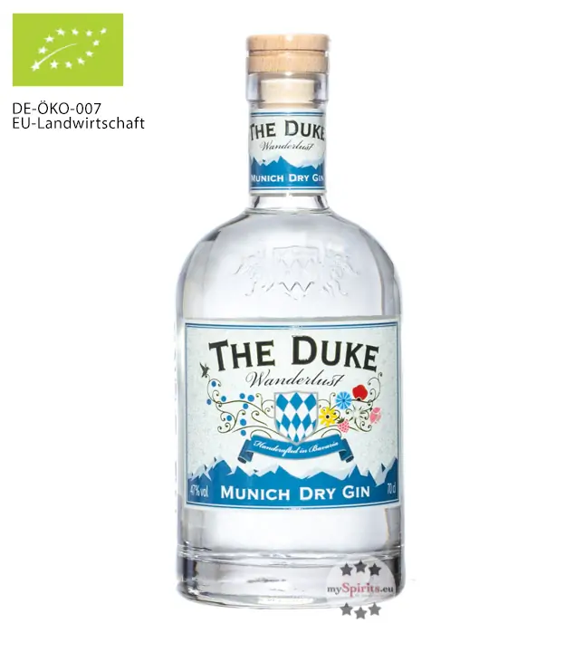 The Duke Wanderlust Gin Bio - Munich Dry Gin / 47 % Vol. / 0,7 Liter-Flasche