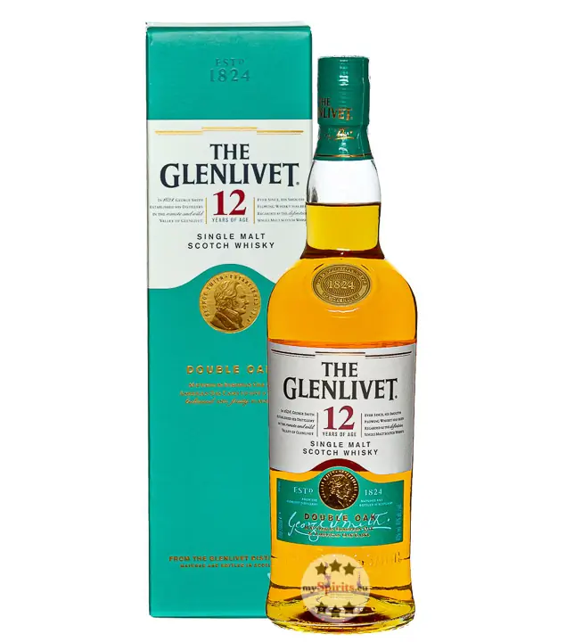 The Glenlivet 12 Jahre Single Malt Scotch Whisky / 40 % Vol. / 0,7 Liter-Flasche in Geschenk-Karton