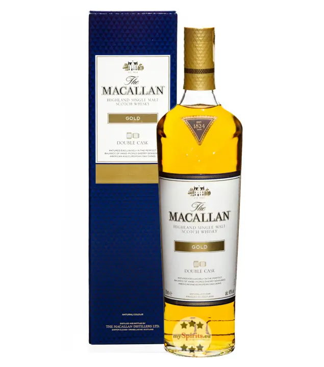 The Macallan Gold Double Cask Single Malt Scotch Whisky / 40 % Vol. / 0,7 Liter-Flasche in Geschenkkarton