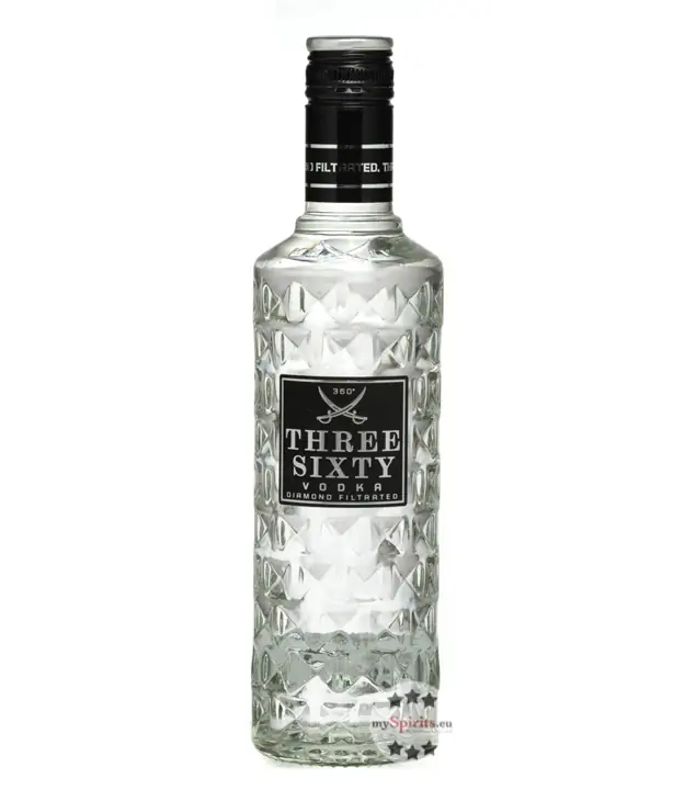 Three Sixty Vodka - Diamond Filtrated / 37,5 % Vol. / 0,5 Liter-Flasche