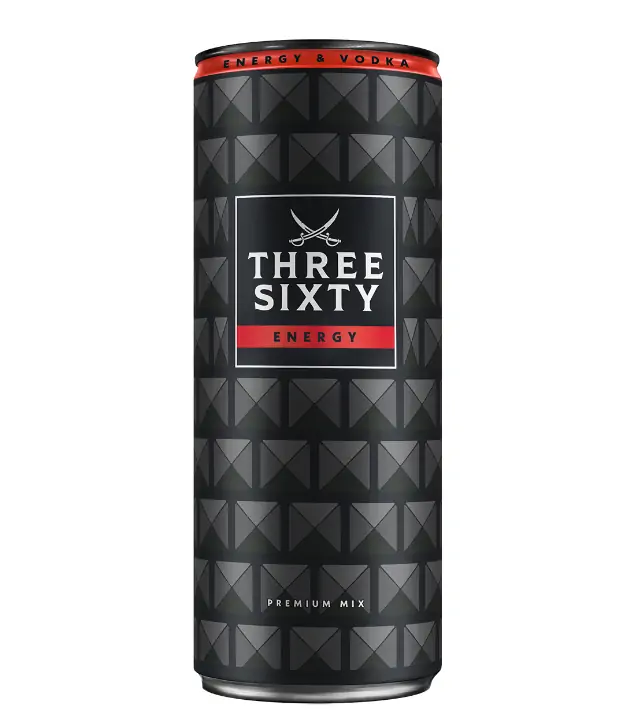 Three Sixty Vodka Energy RTD / 10 % vol / 0,25 Liter-Dose inkl. 0,25 € Pfand