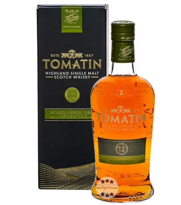 Tomatin 12 Years Highland Single Malt Scotch Whisky / 43 % Vol. / 0,7 Liter-Flasche in Geschenkbox