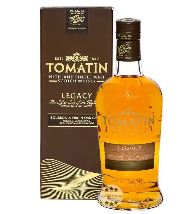 Tomatin Legacy Highland Single Malt Scotch Whisky / 43 % Vol. / 0,7 Liter-Flasche in Geschenkbox
