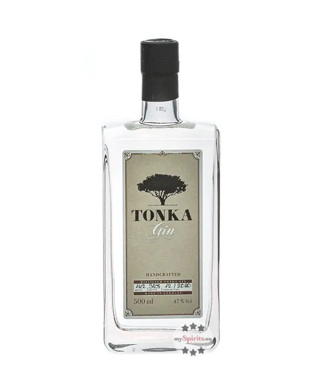 Tonka Gin Handcrafted / 47 % Vol. / 0,5 Liter-Flasche