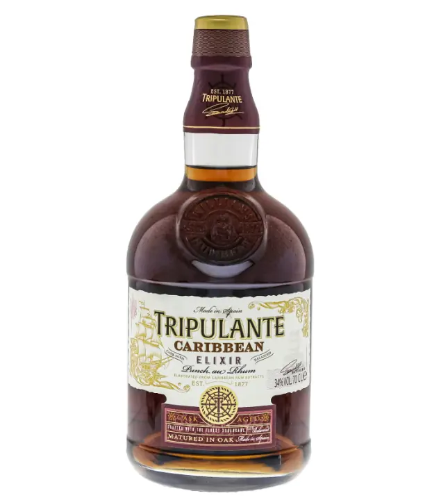 Tripulante Caribbean Elixir Likör mit Rum / 34 % vol / 0,7 Liter-Flasche