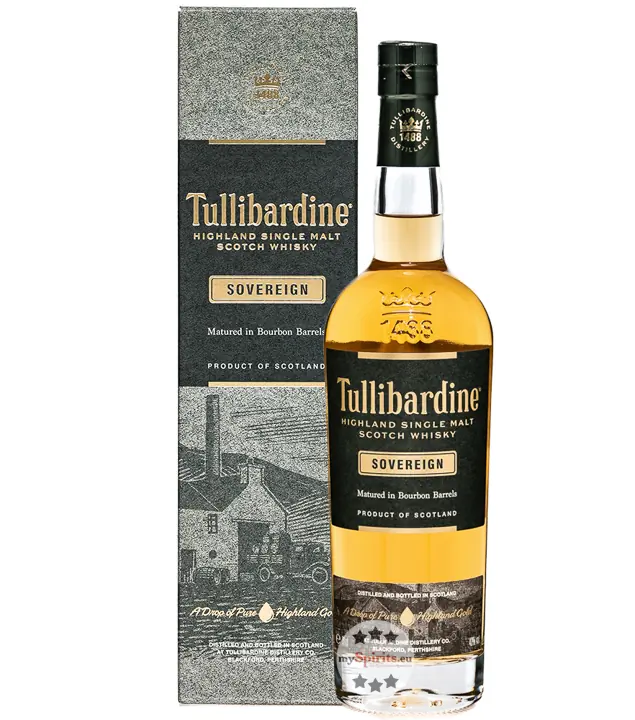 Tullibardine Sovereign Highland Single Malt Scotch Whisky / 43 % Vol. / 0,7 Liter-Flasche in Geschenkbox