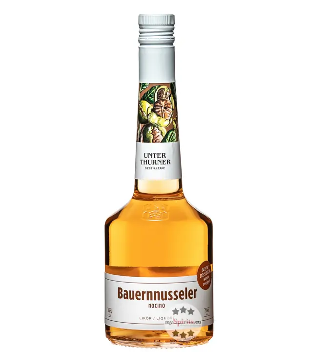 Unterthurner Bauernnusseler Walnuss-Likör mit Grappa / 39 % vol. / 0,7 Liter-Flasche