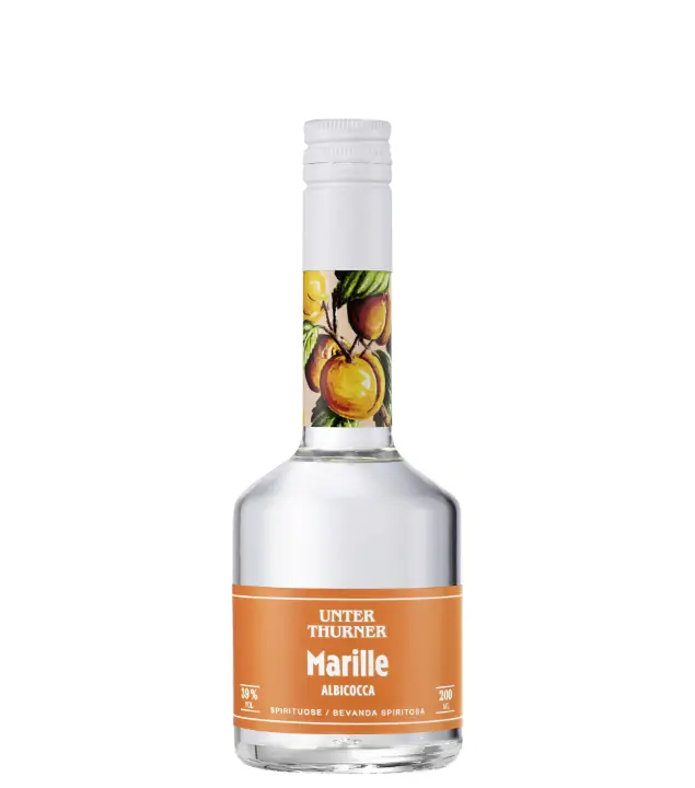 Unterthurner: Marillen-Spirituose Albicocca / 39 % Vol. / 0,2 Liter-Flasche