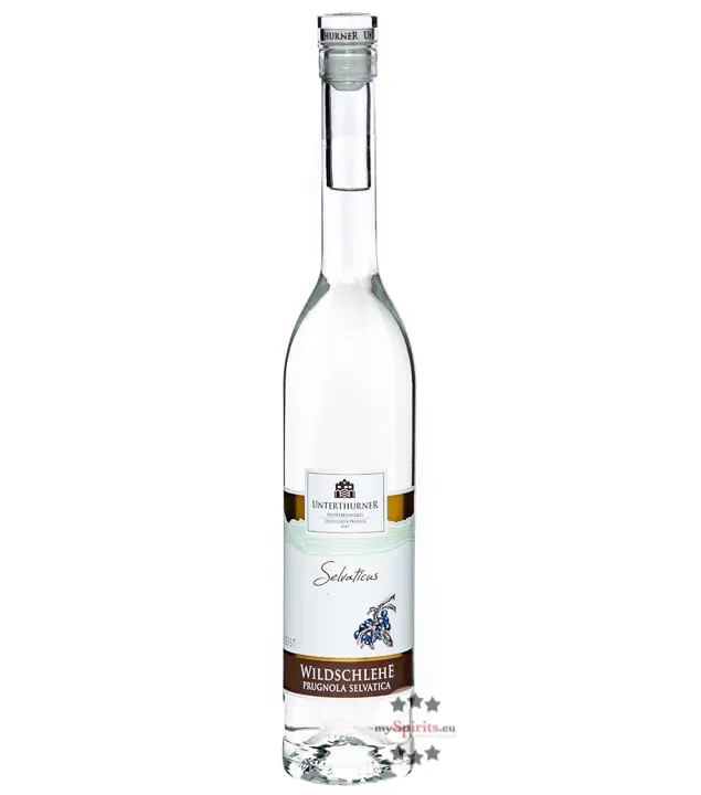 Unterthurner Wildschlehe Edelgeist Selvaticus Schlehen Geist / 39 % vol. / 0,5 Liter-Flasche
