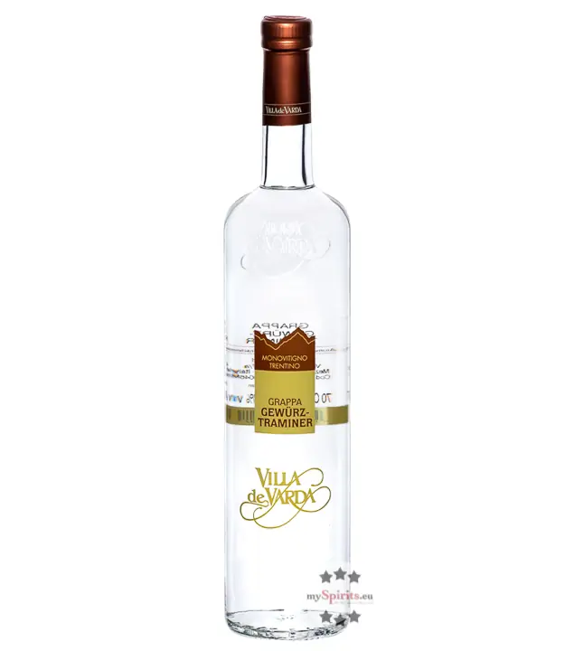 Villa de Varda Grappa Traminer Aromatico Monovitigno / 40% Vol. / 0,7 Liter-Flasche 
