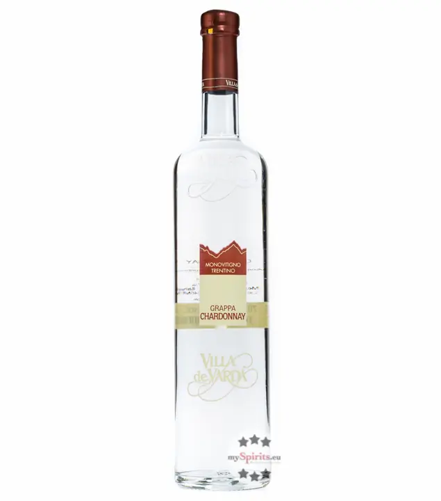 Villa de Varda Grappa Chardonnay Monovitigno – Grappa aus Chardonnay-Trestern / 40 % / 0,7 Liter-Flasche