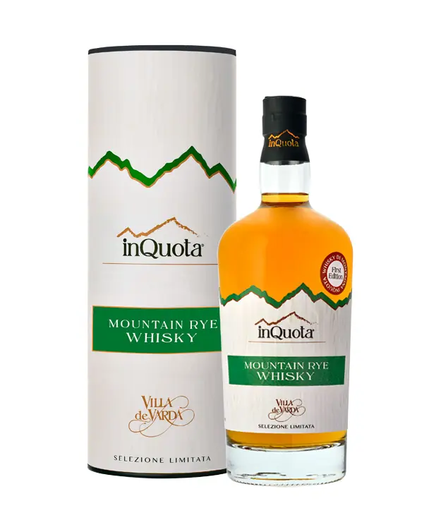 Villa de Varda inQuota Mountain Rye Whisky / 43,2 % vol / 0,7 Liter-Flasche in Geschenkdose