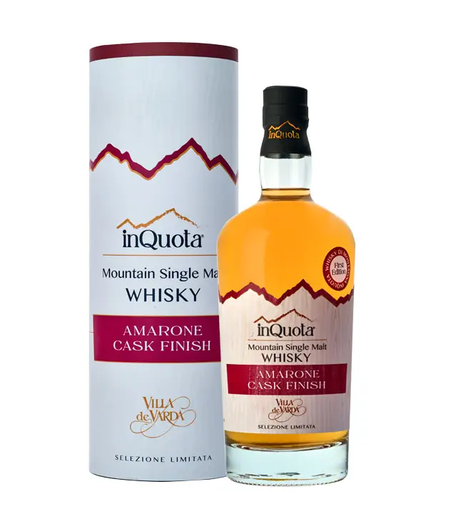 Villa de Varda inQuota Whisky Amarone Cask Finish / 44,2 % vol / 0,7 Liter-Flasche in Geschenkdose