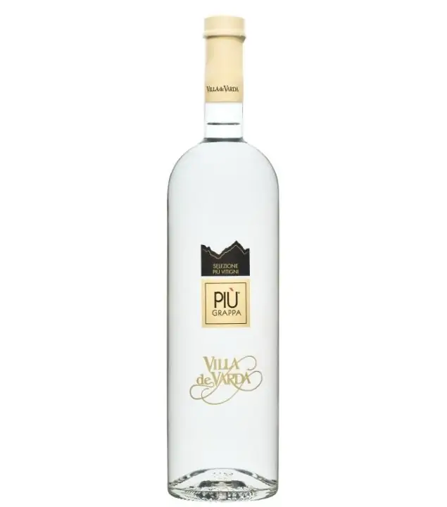 Villa de Varda Più Grappa - Klarer Grappa / 40 % vol / 1,0 Liter-Flasche