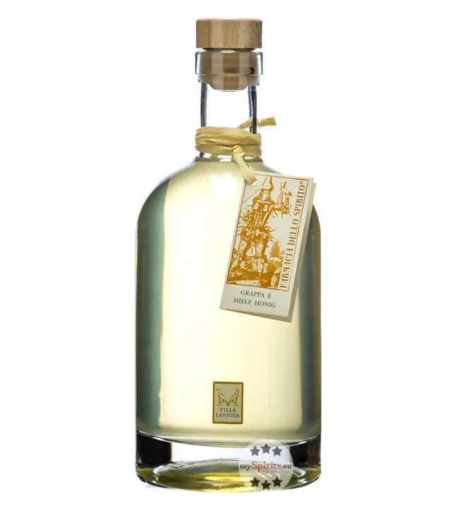 Villa Laviosa Miele Schnaps mit Honig & Grappa / 40 % Vol. / 0,7 Liter-Flasche