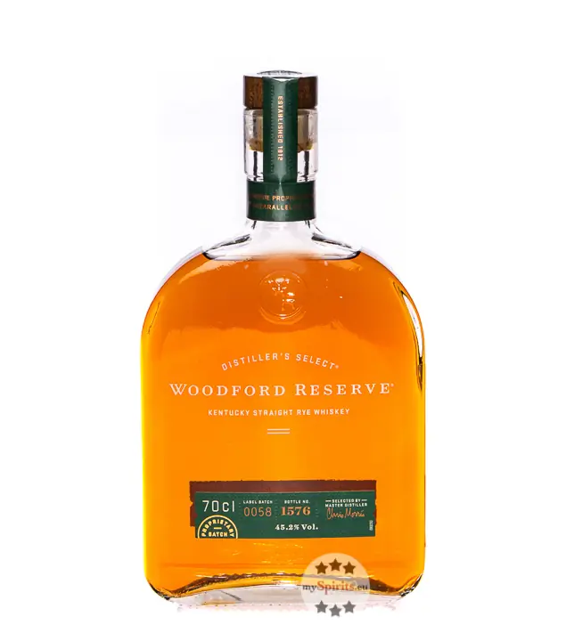 Woodford Reserve Kentucky Straight Rye Whiskey / 45,2 % Vol. / 0,7 Liter-Flasche
