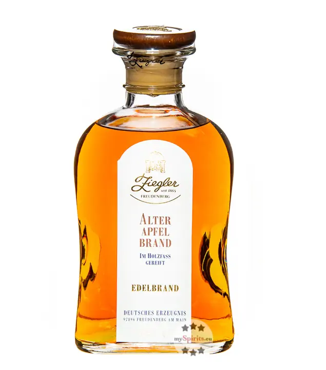 Ziegler Alter Apfel Brand - Edelbrand aus dem Holzfass / 43 % vol. / 0,7 Liter-Flasche