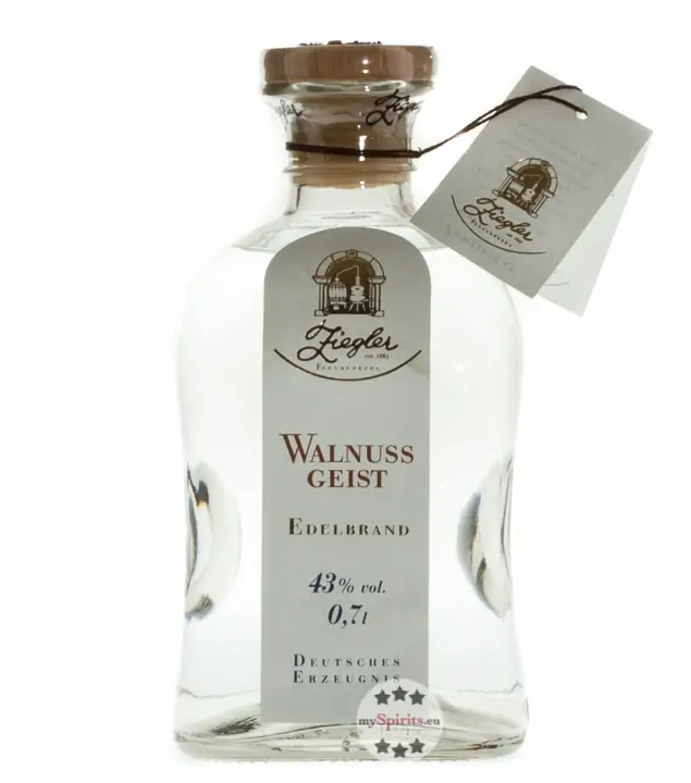 Ziegler Walnussgeist Edelbrand / 43 % vol. / 0,7 Liter-Flasche