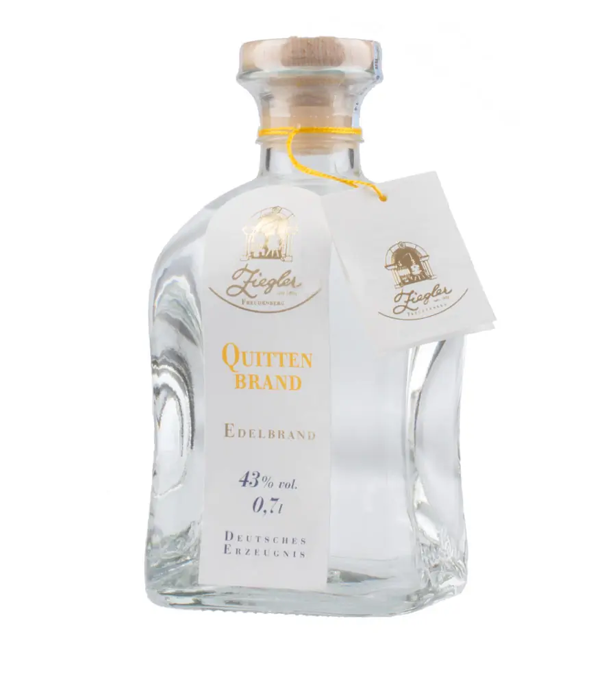 Ziegler Quitte: Quittenbrand - Edelbrand aus Quitten / 43 % vol. / 0,7 Liter-Flasche