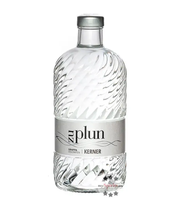 Zu Plun: Grappa Dolomiten Kerner / 42 % Vol. / 0,5 Liter-Flasche