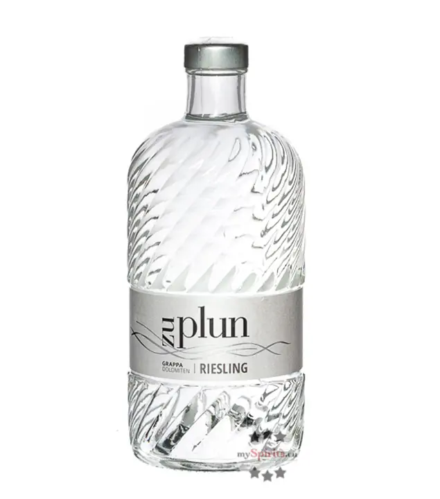 Zu Plun: Grappa Dolomiten Riesling / 42 % Vol. / 0,5 Liter-Flasche