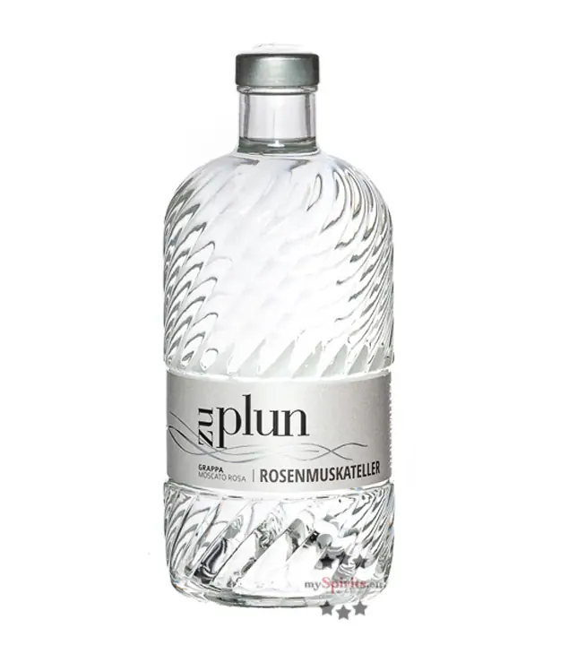 Zu Plun: Grappa Moscato Rosa Rosenmuskateller / 42 % vol / 0,5 Liter-Flasche