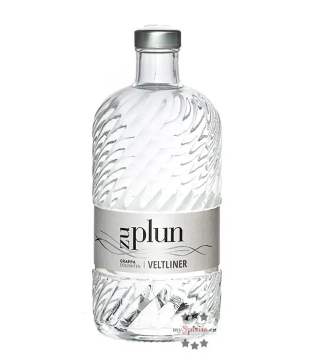 Zu Plun: Grappa Dolomiten Veltliner / 42 % Vol. / 0,5 Liter-Flasche
