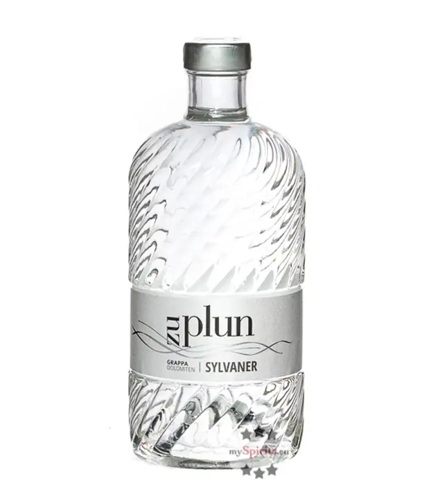 Zu Plun: Grappa Dolomiten Sylvaner / 42 % Vol. / 0,5 Liter-Flasche