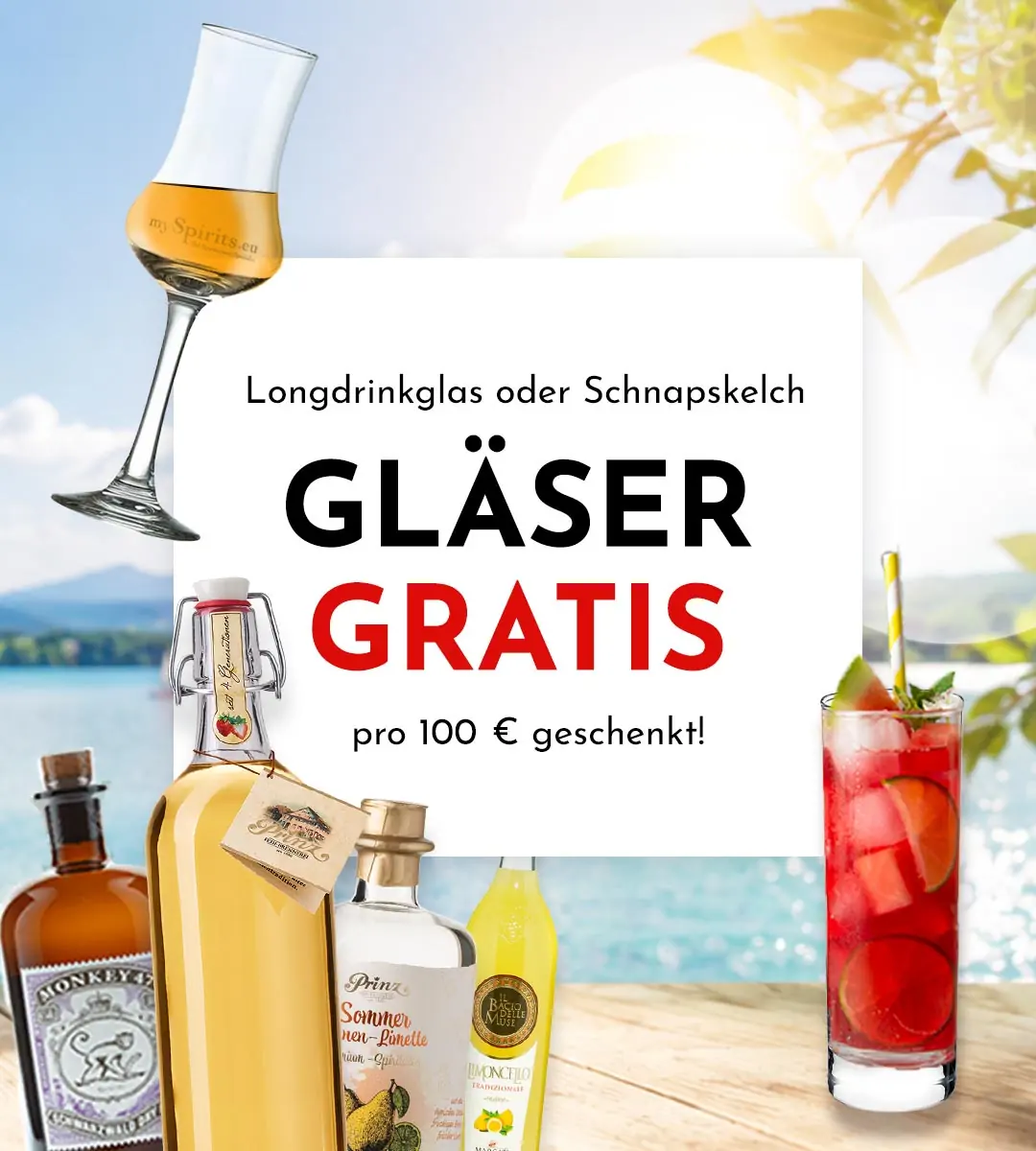 Jetzt gratis Schnapskelche oder Longdrinkgläser sichern! Jetzt gratis Schnapskelche oder Longdrinkgläser sichern!