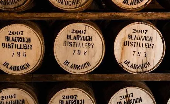 Hier reift der Bladnoch Whisky für mehrere Jahre Hier reift der Bladnoch Whisky für mehrere Jahre