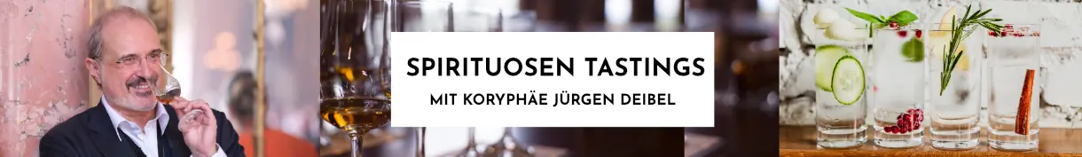 Spirituosen-Tastings mit renommiertem Experten Jürgen Deibel Spirituosen-Tastings mit renommiertem Experten Jürgen Deibel