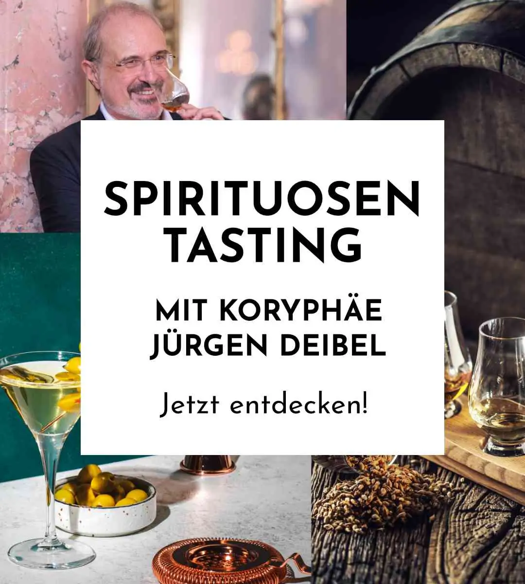 Spirituosen-Tastings mit renommiertem Experten Jürgen Deibel Spirituosen-Tastings mit renommiertem Experten Jürgen Deibel