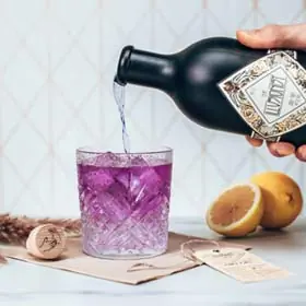 Farbwechsel bei Zugabe von Tonic Water bei Illusionist Gin